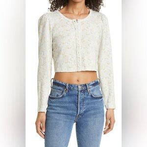 LoveShackFancy Jonah Cropped Cardigan